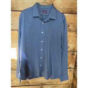 Untuckit Button Up Men XL Slim Fit Long Sleeve Blue